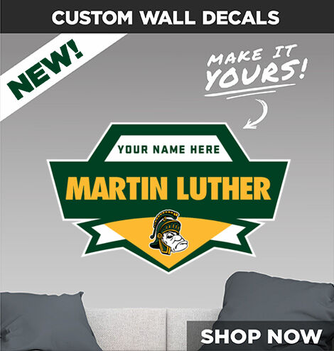Martin Luther Spartans Make It Yours: Wall Decals - Dual Banner