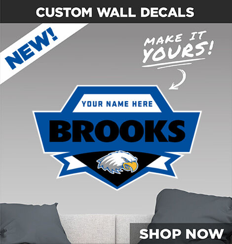 Brooks Eagles Make It Yours: Wall Decals - Dual Banner