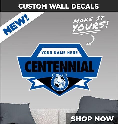 CENTENNIAL HIGH SCHOOL BRONCOS Make It Yours: Wall Decals - Dual Banner