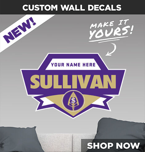 SULLIVAN HIGH SCHOOL HOME OF THE GOLDEN ARROWS Make It Yours: Wall Decals - Dual Banner