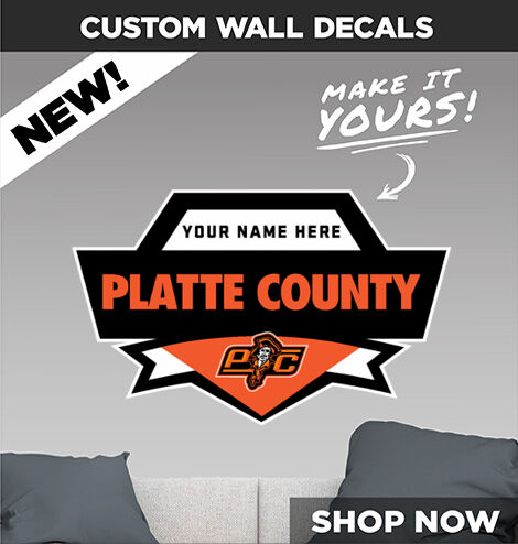 PLATTE COUNTY HIGH SCHOOL PIRATES Make It Yours: Wall Decals - Dual Banner