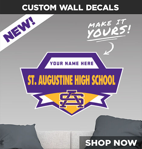 SAINT AUGUSTINE HIGH SCHOOL PURPLE KNIGHTS Make It Yours: Wall Decals - Dual Banner