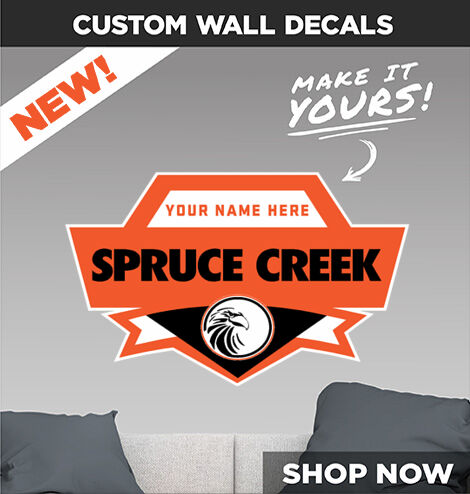 SPRUCE CREEK HIGH SCHOOL HAWKS Make It Yours: Wall Decals - Dual Banner
