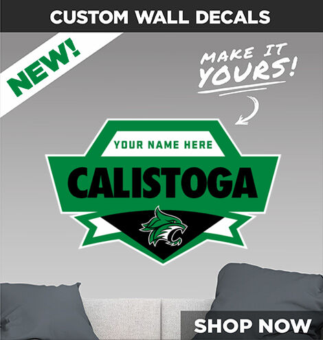 Calistoga Wildcats Decal Dual Banner Banner