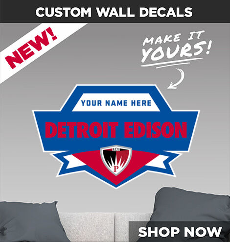 Detroit Edison Pioneers Decal Dual Banner Banner