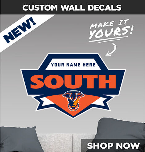 SOUTH HIGH SCHOOL REBELS Make It Yours: Wall Decals - Dual Banner