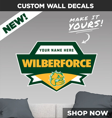 Wilberforce Bulldogs Make It Yours: Wall Decals - Dual Banner