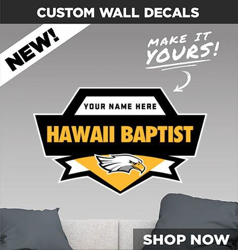 Hawaii Baptist Eagles Decal Dual Banner Banner