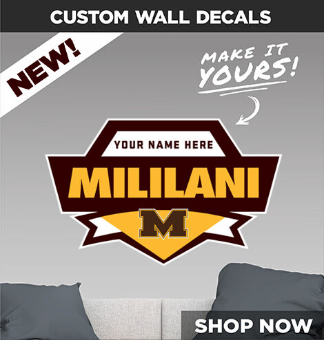 Mililani Trojans Make It Yours: Wall Decals - Dual Banner