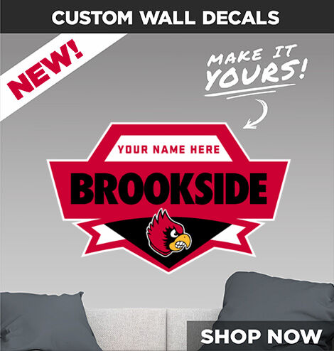 BROOKSIDE HIGH SCHOOL CARDINALS Make It Yours: Wall Decals - Dual Banner