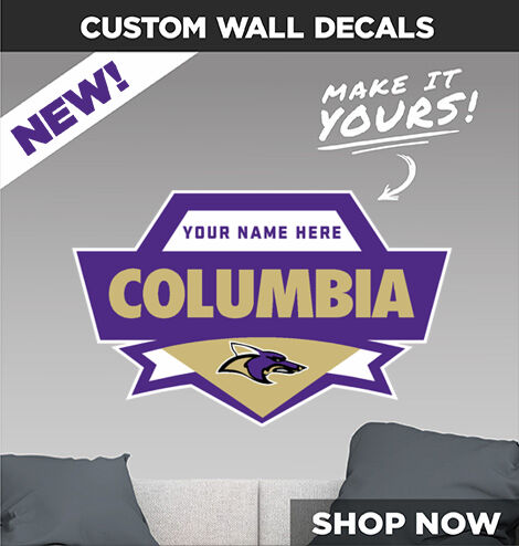 COLUMBIA HIGH SCHOOL COYOTES Decal Dual Banner Banner