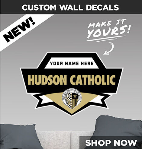 Hudson Catholic Hawks Decal Dual Banner Banner