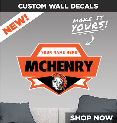 McHENRY COMM HIGH SCHOOL WARRIORS Make It Yours: Wall Decals - Dual Banner