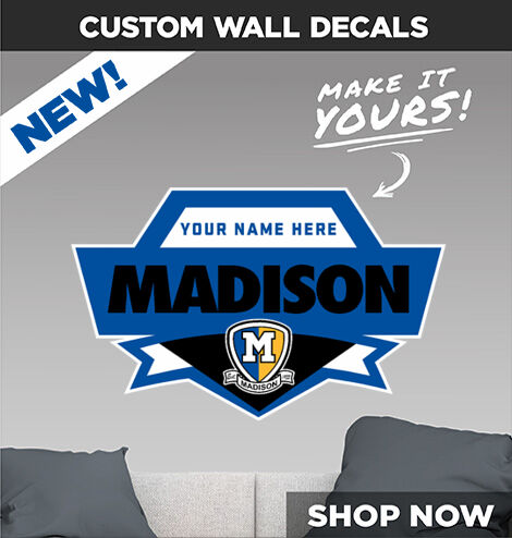 MADISON CENTRAL HIGH SCHOOL BLUE DEVILS Decal Dual Banner Banner