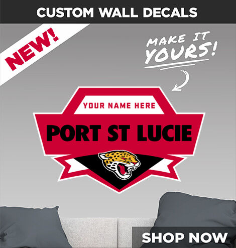 PORT ST LUCIE HIGH SCHOOL JAGUARS Make It Yours: Wall Decals - Dual Banner