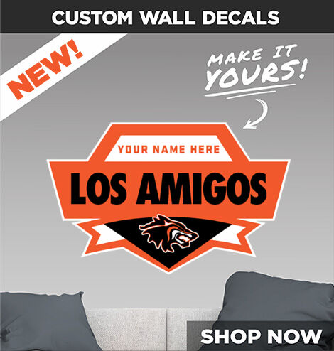 LOS AMIGOS HIGH SCHOOL LOBOS Make It Yours: Wall Decals - Dual Banner