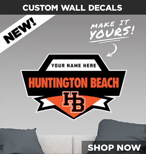 HUNTINGTON BEACH HIGH SCHOOL OILERS Make It Yours: Wall Decals - Dual Banner