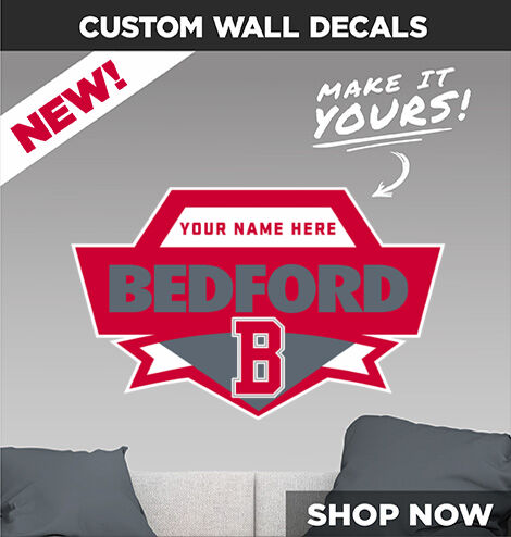 BEDFORD SCHOOLS KICKING MULES Make It Yours: Wall Decals - Dual Banner