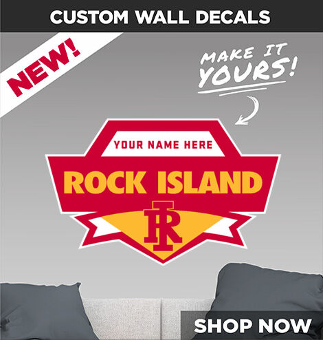 ROCK ISLAND HIGH SCHOOL ROCKS Make It Yours: Wall Decals - Dual Banner