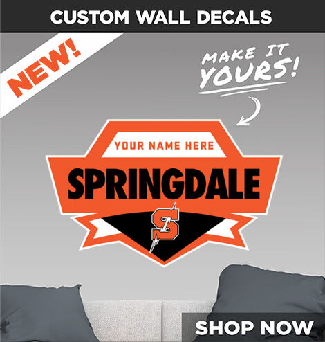 SPRINGDALE HIGH SCHOOL DYNAMOS Make It Yours: Wall Decals - Dual Banner