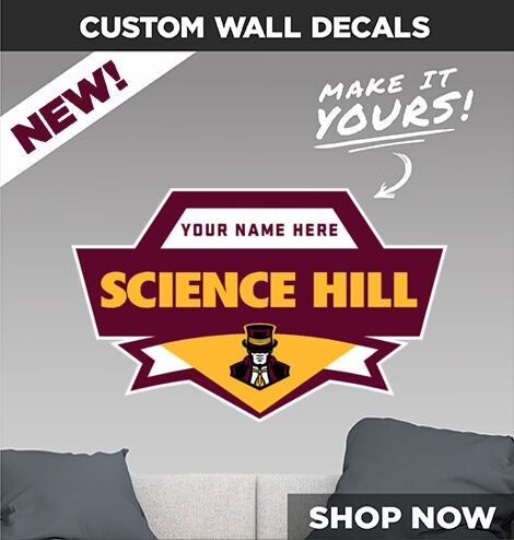 Science Hill Hilltoppers Online Store Make It Yours: Wall Decals - Dual Banner