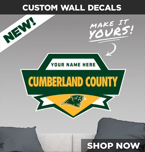 CUMBERLAND COUNTY HIGH SCHOOL PANTHERS Make It Yours: Wall Decals - Dual Banner