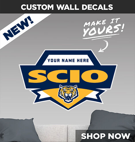 SCIO CENTRAL HIGH SCHOOL TIGERS Make It Yours: Wall Decals - Dual Banner