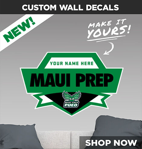 Maui Prep Pueo Decal Dual Banner Banner