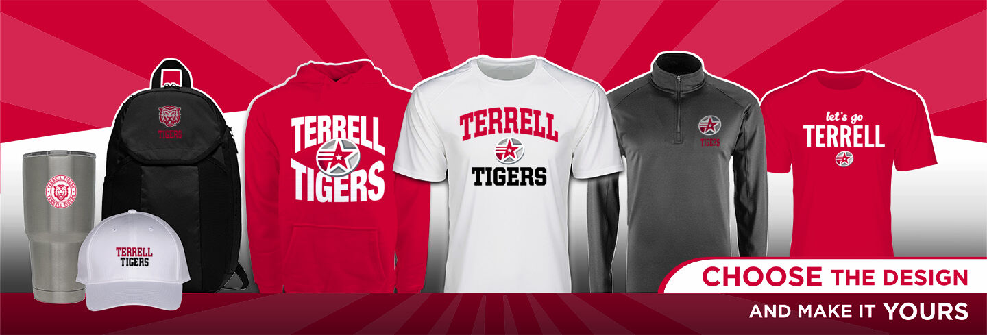 TERRELL HIGH SCHOOL TIGERS No Text Hero Banner - Single Banner