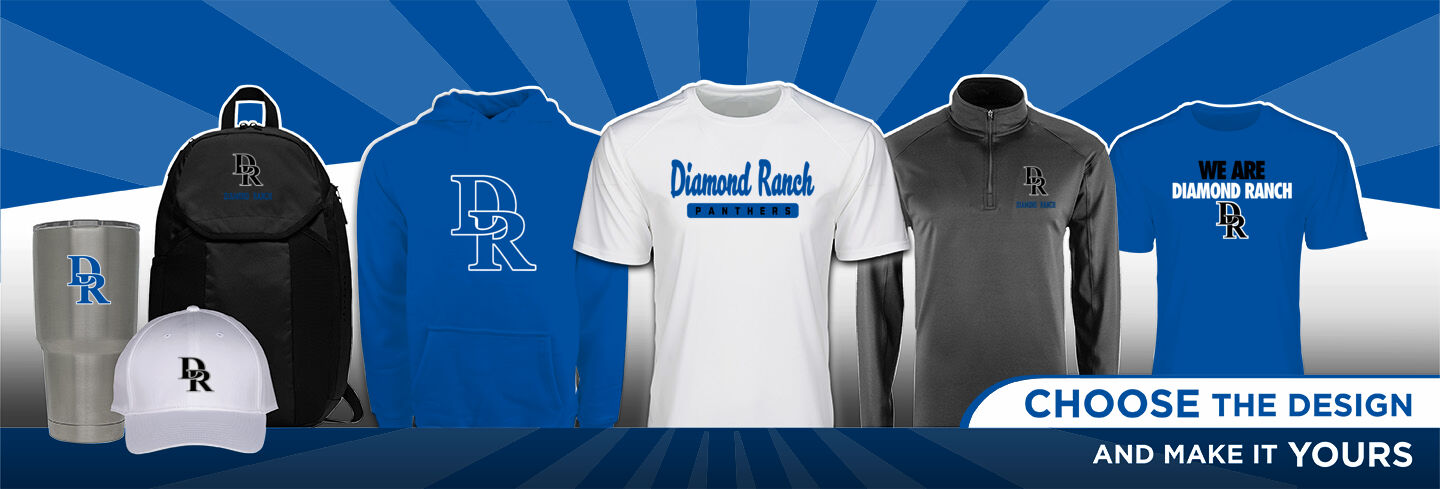 DIAMOND RANCH HIGH SCHOOL PANTHERS No Text Hero Banner - Single Banner