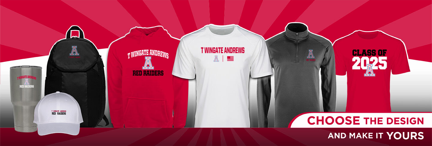 T WINGATE ANDREWS HIGH SCHOOL RED RAIDERS No Text Hero Banner - Single Banner