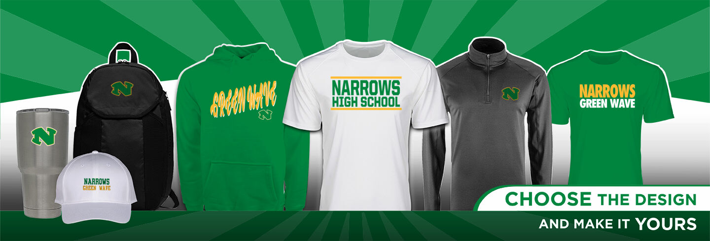 NARROWS HIGH SCHOOL GREEN WAVE No Text Hero Banner - Single Banner