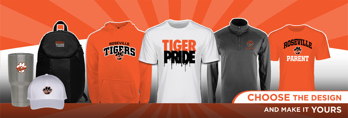 ROSEVILLE HIGH SCHOOL TIGERS No Text Hero Banner - Single Banner