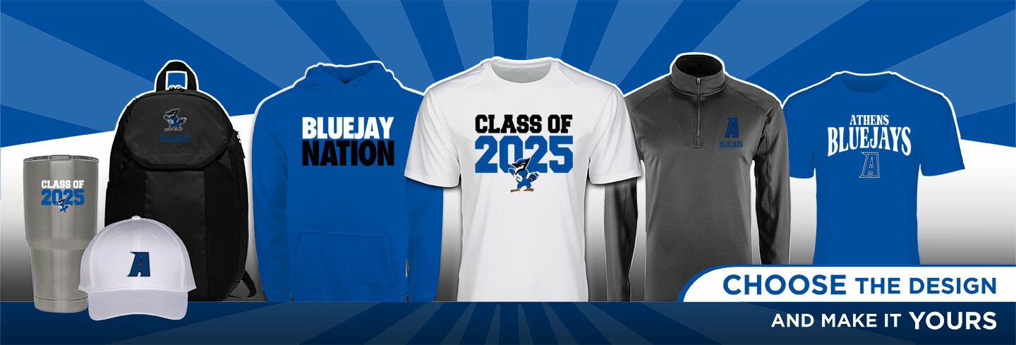 ATHENS HIGH SCHOOL BLUEJAYS No Text Hero Banner - Single Banner