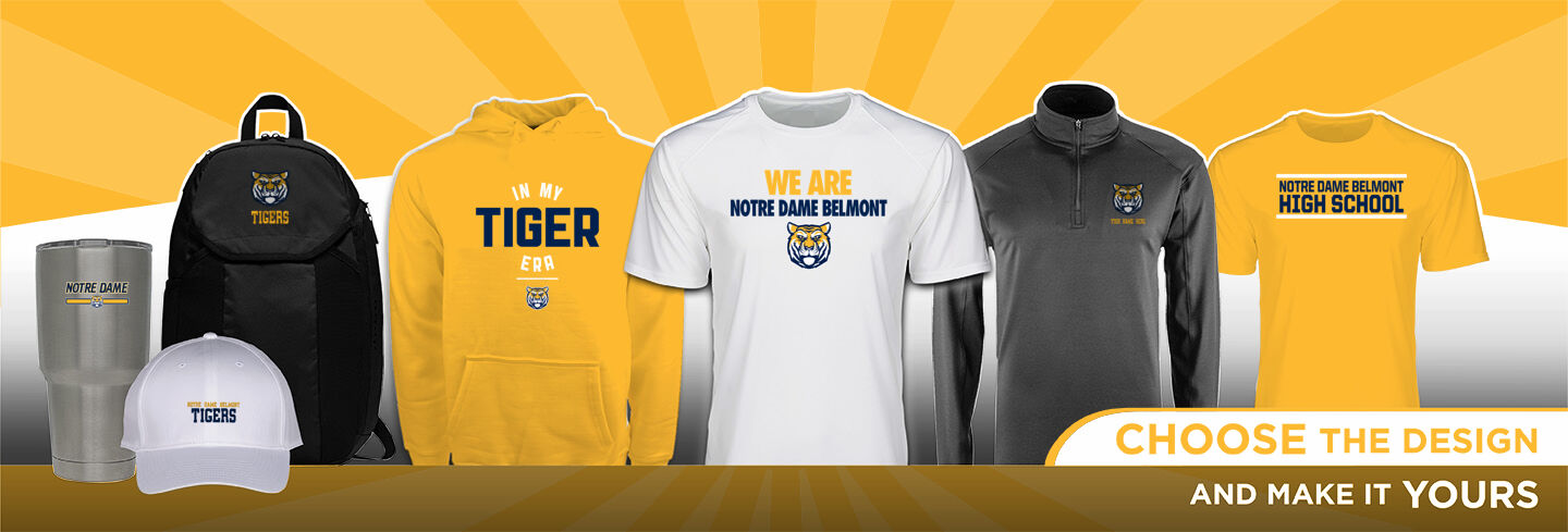 Notre Dame Belmont Tigers No Text Hero Banner - Single Banner