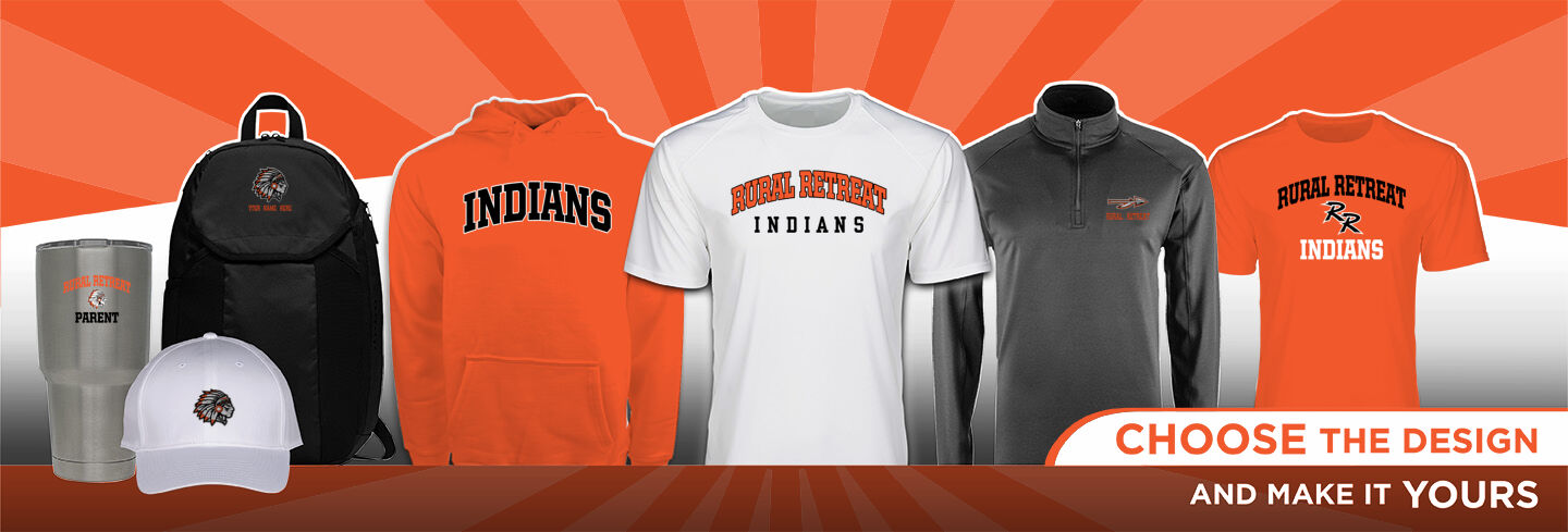 RURAL RETREAT HIGH SCHOOL INDIANS No Text Hero Banner - Single Banner