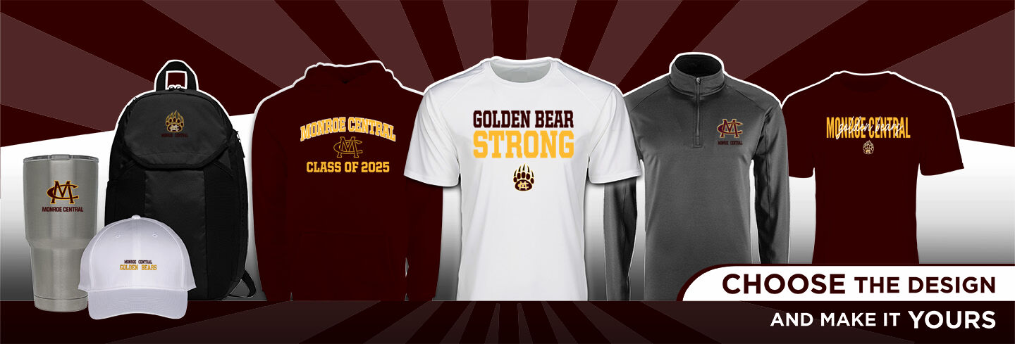 MONROE CENTRAL HIGH SCHOOL GOLDEN BEARS No Text Hero Banner - Single Banner