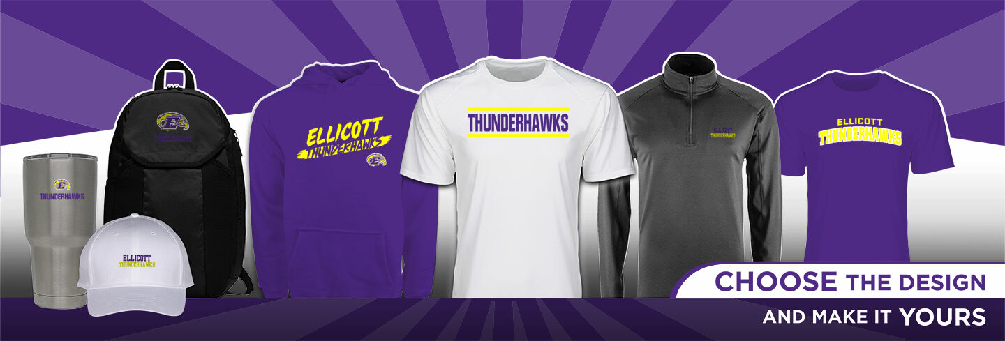 ELLICOTT HIGH SCHOOL THUNDERHAWKS No Text Hero Banner - Single Banner