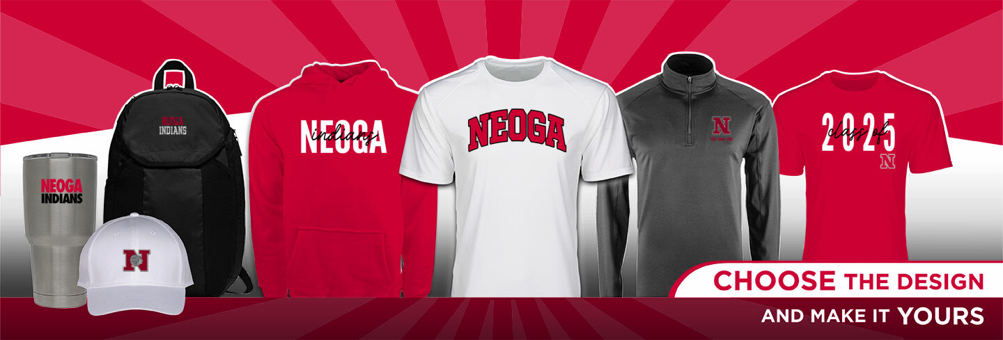NEOGA HIGH SCHOOL INDIANS No Text Hero Banner - Single Banner