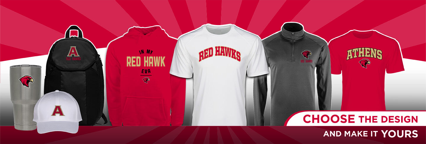 ATHENS HIGH SCHOOL RED HAWKS No Text Hero Banner - Single Banner