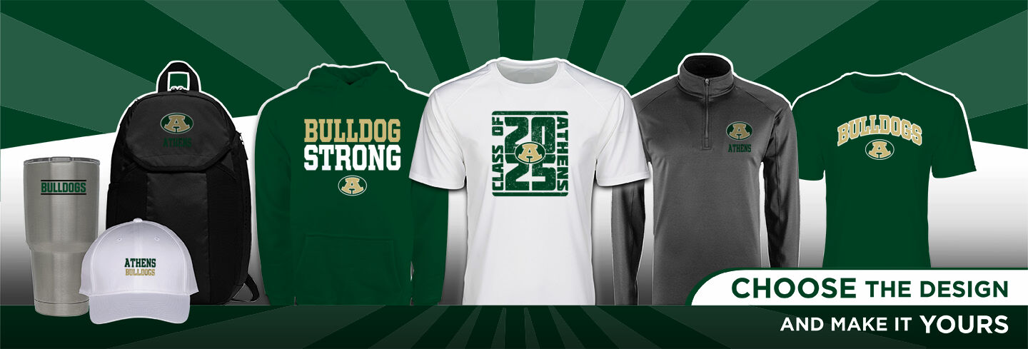 ATHENS HIGH SCHOOL BULLDOGS No Text Hero Banner - Single Banner