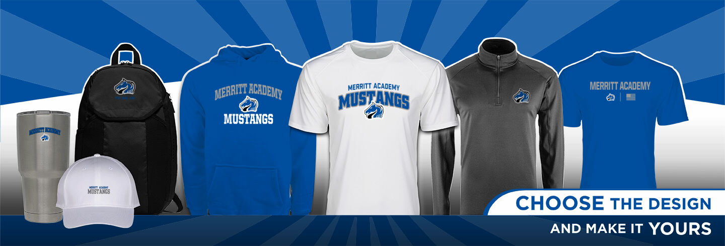 MERRITT ACADEMY HIGH SCHOOL MUSTANGS No Text Hero Banner - Single Banner