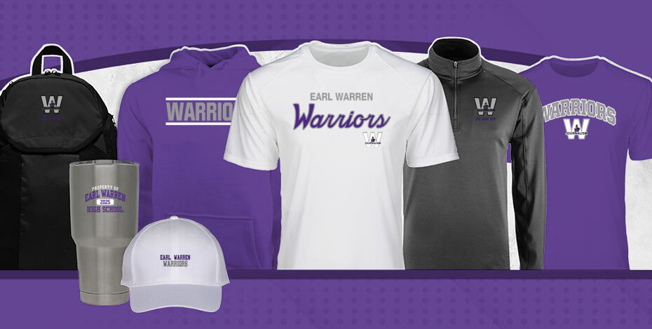 EARL WARREN HIGH SCHOOL WARRIORS Primary Multi Module Banner: 2024 Q1 Banner