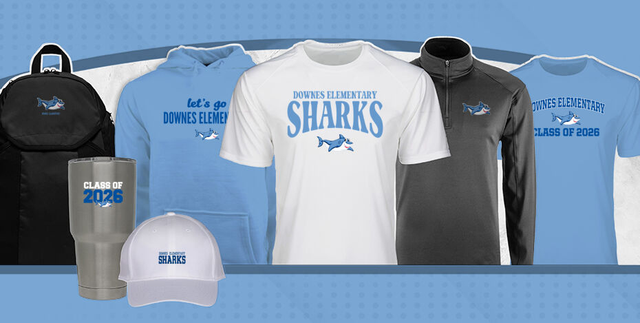 Downes Elementary Sharks Primary Multi Module Banner: 2024 Q1 Banner
