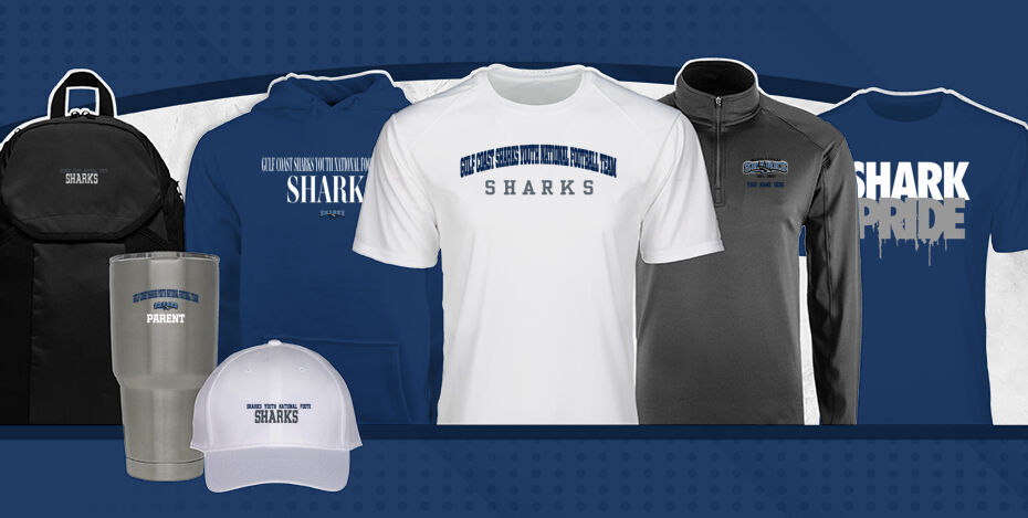 Gulf Coast Sharks Youth National Football Team Sharks Primary Multi Module Banner: 2024 Q1 Banner
