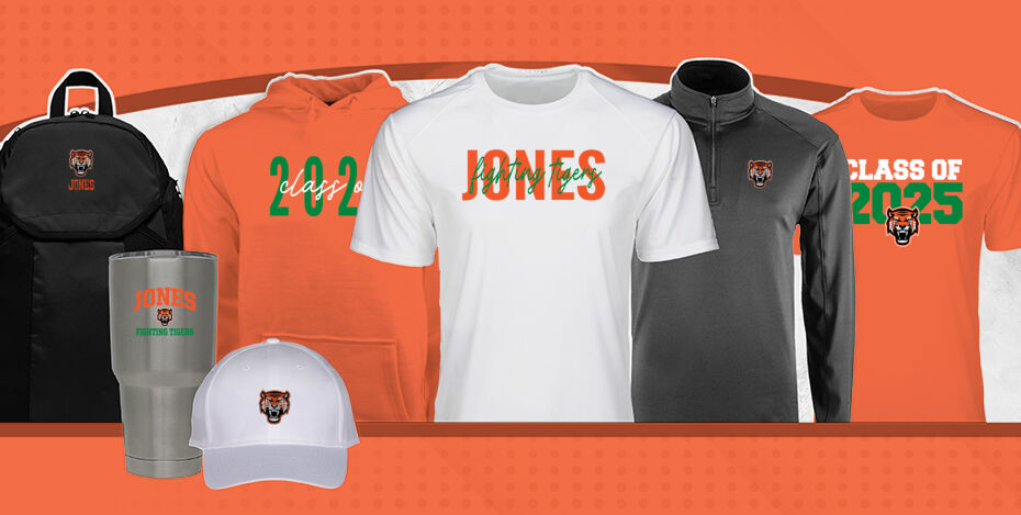 JONES HIGH SCHOOL FIGHTING TIGERS Primary Multi Module Banner: 2024 Q1 Banner