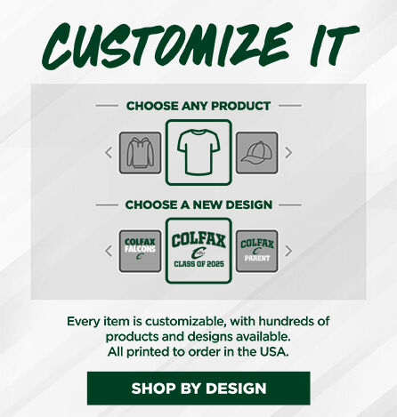 COLFAX HIGH SCHOOL FALCONS Small Multi Module Banner: 2024 Q1 - Customize It Banner