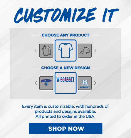 WISCASSET CHRISTIAN SCHOOL MINUTEMEN Small Multi Module Banner: 2024 Q1 - Customize It Banner