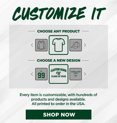 CLAYTON RIDGE HIGH SCHOOL EAGLES Small Multi Module Banner: 2024 Q1 - Customize It Banner