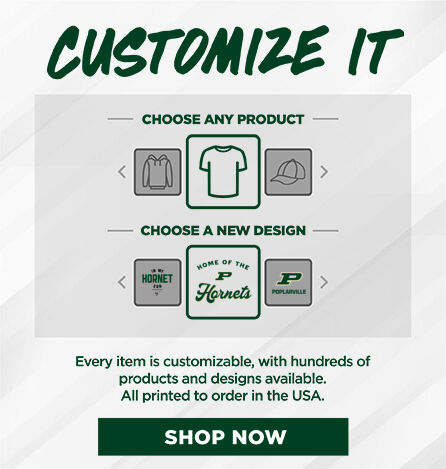 POPLARVILLE HIGH SCHOOL HORNETS Small Multi Module Banner: 2024 Q1 - Customize It Banner